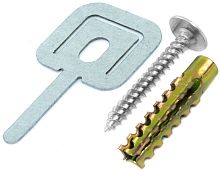 Комплект крепежный Промрукав FR ПР-25 (хомут ПР-25,саморез, дюбель) (уп. 100шт) картинка